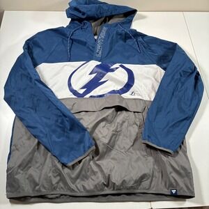 Fanatics Tampa Bay Lightning Windbreaker XL Anorak Jacket NHL Hockey